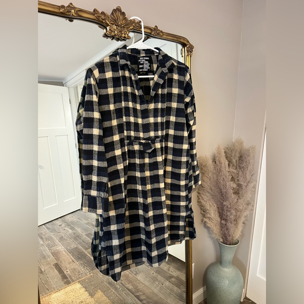 Just Female flannel dress/tunic